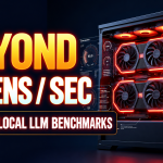 English LLST cover with Beyond Tokens per Second headline and a dual GPU workstation